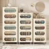 Nordic Style Plastic Storage Cabinet for Living Room or Bedroom