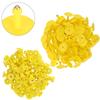 100pcs Animal Ear Tag Plastic Identification Card Anti Lost Marker for Farm Cattle Sheep PigsYellow