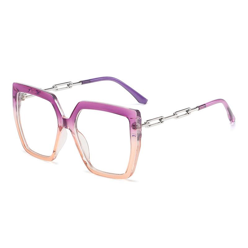 Модная оправа для очков, квадратная антисиняя светлая европейская и американская женская большая квадратная оправа, плоские очки, модная оправа для очков