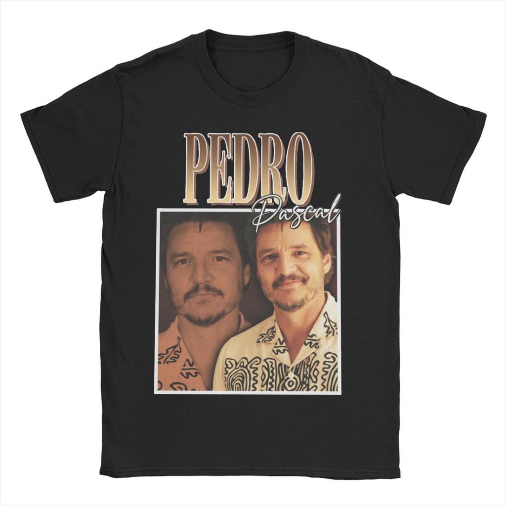 2026 Men Womens Pedro Pascal T Shirt Funny Actor Vintage 90s Pure Cotton Tops Fashion Short Sleeve Crewneck Tees New TShirts