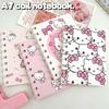 Милый Hello Kitty Мини Портативный Блокнот на Спирали A7 Записная книжка Дневник Студенческая Канцелярия Школьные Принадлежности Возвращение в Школу Подарок для Детей