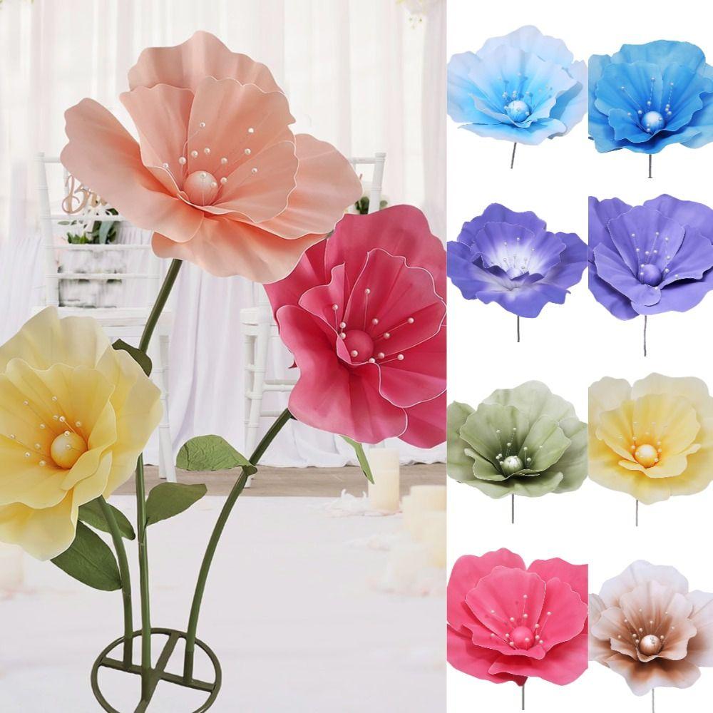 40cm Wedding Road Flower Giant Photography Props NEW Simulation Corn Poppy  Wall