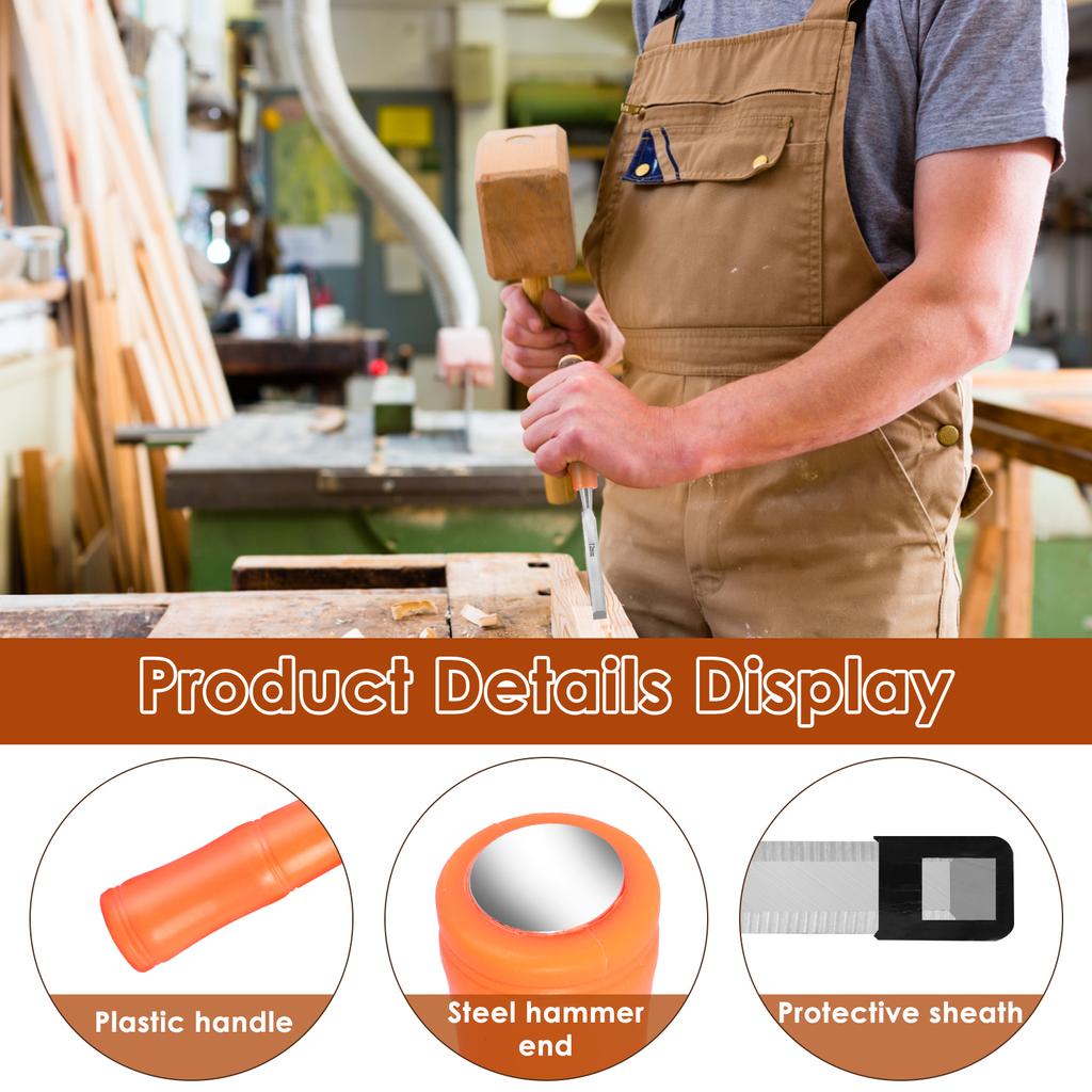 4 шт. стамески по дереву из углеродистой стали со скошенными лезвиями 6/12/18/24 мм, прочные ручные инструменты для деревообработки