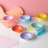 Cat Food Tray Nordic Style Ceramic Bowl Multiple Colors Pet Bowl Cat Water Bowl Cat Food Bowl Acrylic Stand Pet Supplies