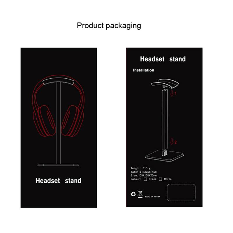Подставка для наушников, держатель для гарнитуры, подставка для наушников с алюминиевой опорной планкой, для всех размеров наушников