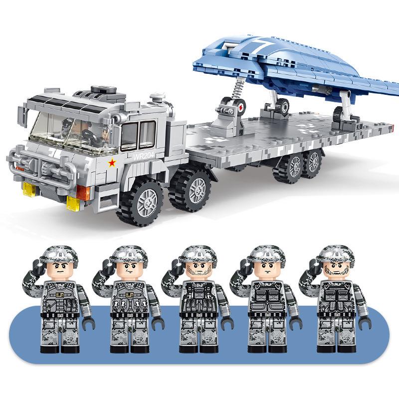 Cross-Compatible Lego WW2 Tiger T28 Heavy Battle Tank Fighter Building Blocks for Kids