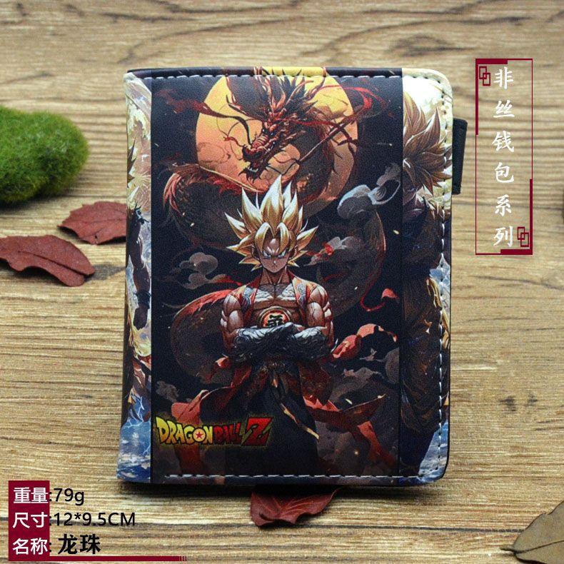 Новый горячий аниме Кошелек Dragon Ball с держателем для ID-карты Мужской Женский Короткий Складной Кошелек для монет из ПУ Кошелек-зажим для денег Кошельки Косплей Подарок