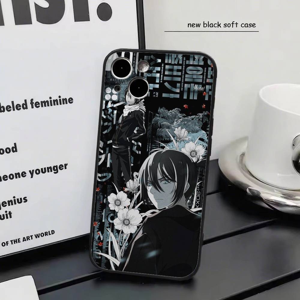 Noragami Для iPhone 17 air 16 15 14 13 12 11 Pro Черный Мягкий Чехол для Телефона