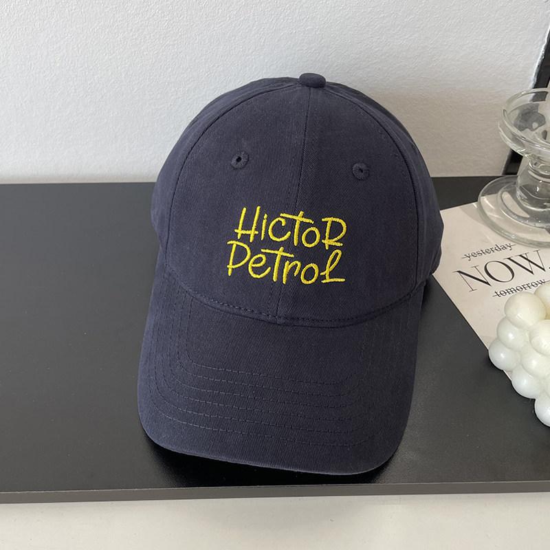 Hictor Letter Embroidery Soft Top Baseball Cap Children Spring Fashion Casual Versatile Trend Out Of The Street Cap Men