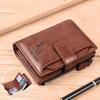 Men's Coin Purse Wallet Fashion Blocking Man Leather Wallet Zipper Business Card Holder ID Money Bag Wallet Male