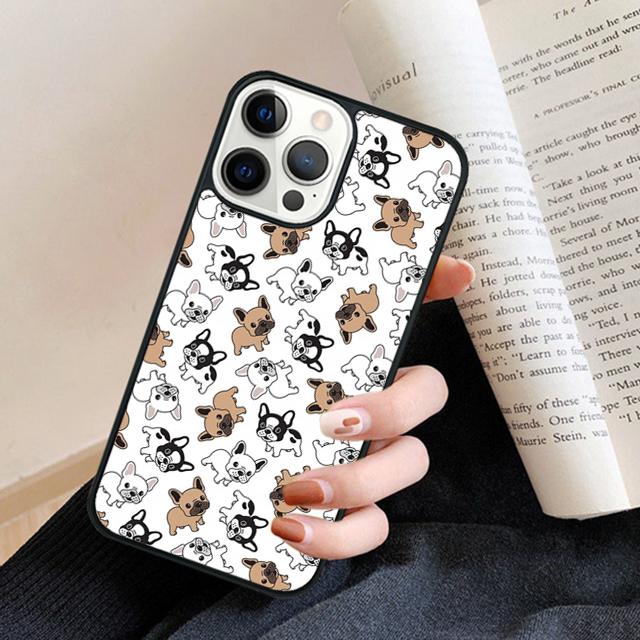 Чехол для телефона Французский бульдог Для iPhone 17 Air 16 15 14 plus 11 12 13 pro max чехол Оболочка Fundas