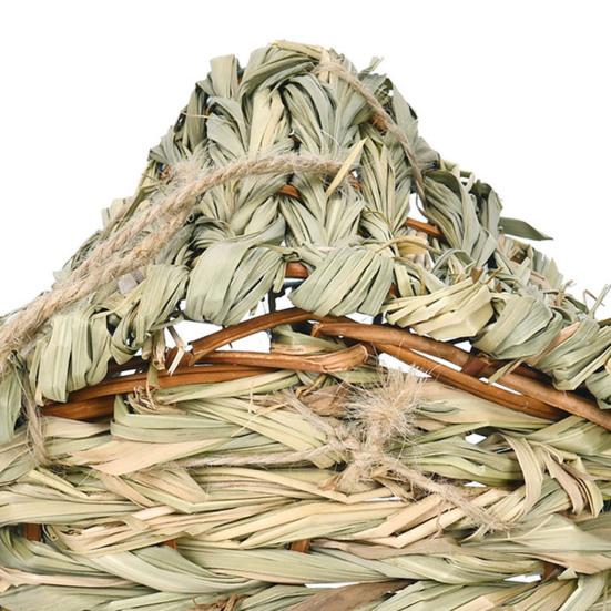 Подвесной скворечник ручной работы из натуральной травы, подвесная птичья хижина, домик, птичье укрытие для использования в помещении, на открытом воздухе, в саду, во внутреннем дворике, на дереве