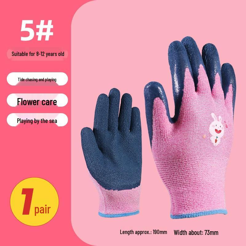 Kids' Nitrile Anti-Puncture Tide-Pooling & Gardening Gloves