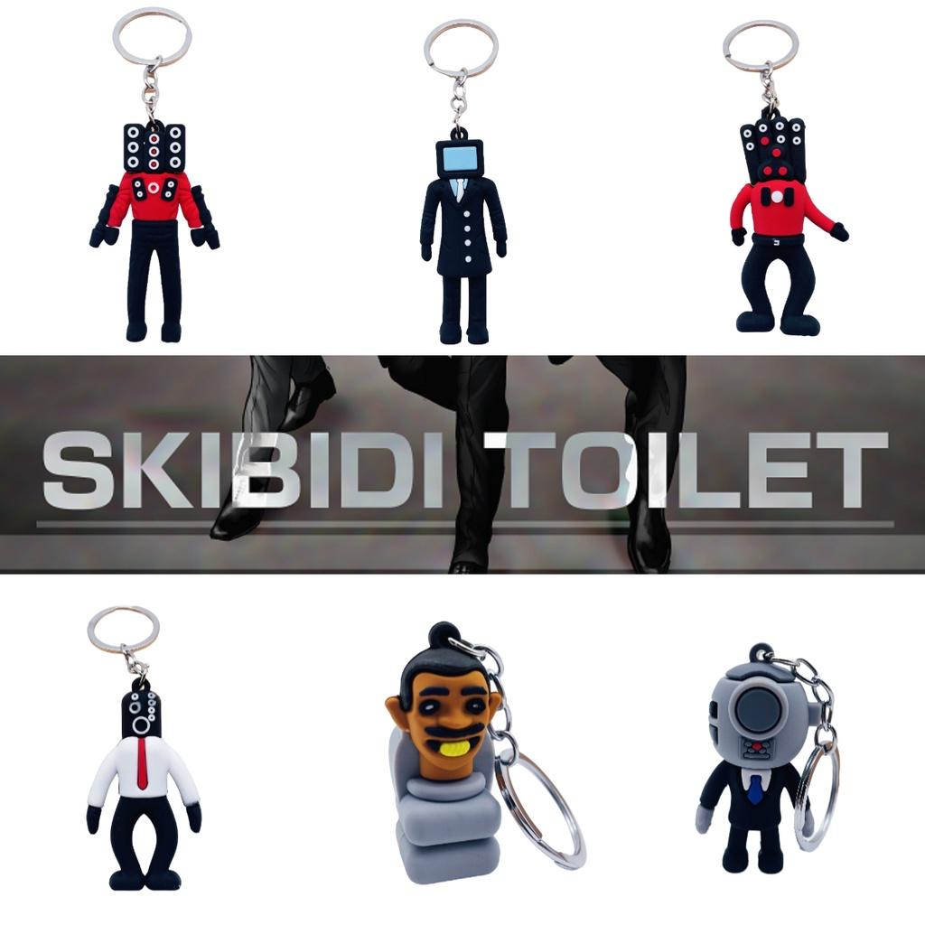 Titan Sound Man Keychain Pendant Wholesale Cross-border Toilet Man Surveillance Tv Man Game Decoration