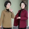 Women's Autumn and Winter Solid Color Light Cotton Clothing In The Elderly Temperament Elegant Jacket