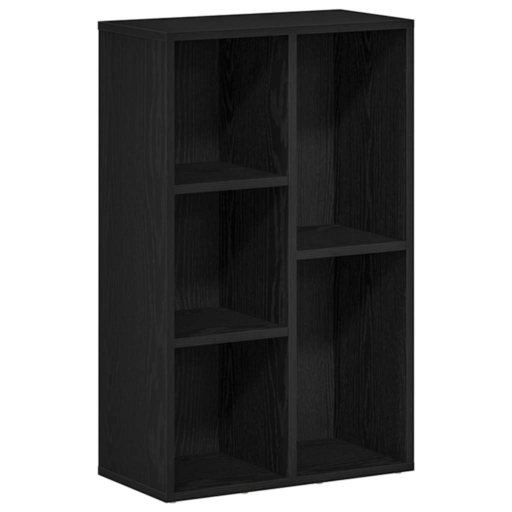 Bookshelf Black Oak Effect 50 x 25 x 80 cm Engineered Wood