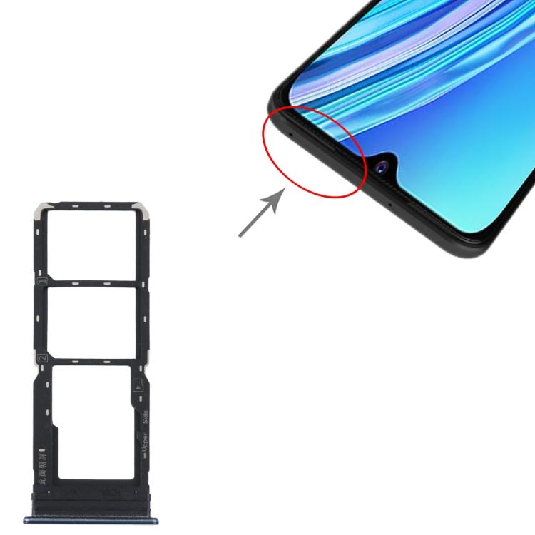 Для vivo Y21 2021 / Y21S / Y21T / Y21T Индия Лоток для SIM-карты + Лоток для SIM-карты + Лоток для карты Micro SD
