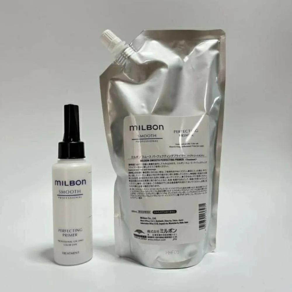 Milbon Smooth Perfecting Primer 600ml (Includes Smoothing Salon Treatment Refill Bottle)