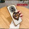 Блестящий противоударный градиентный чехол-подставка для телефона с гироскопом с гальваническим покрытием для Huawei Honor Magic 6 5 Pro силиконовый чехол