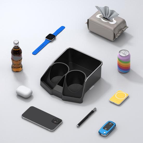 Универсальный автомобильный подлокотник, ящик для хранения вещей в центральной консоли, подлокотник с подстаканником, органайзер для переднего сиденья автомобиля, грузовиков, внедорожников