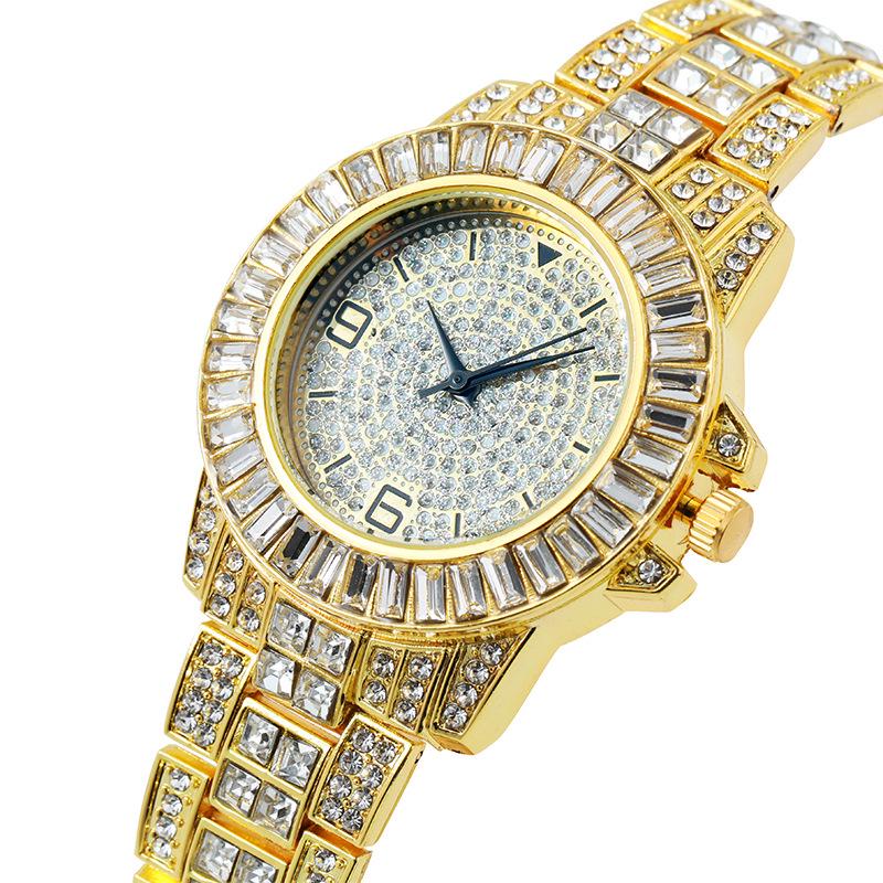 Women's Fashion Rhinestone Quartz Wristwatch - Full Diamond Style