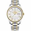 CARNIVAL 8667G-2 Men's Mechanical Watch with Day/Date Calendar (White/Gold/Metal)