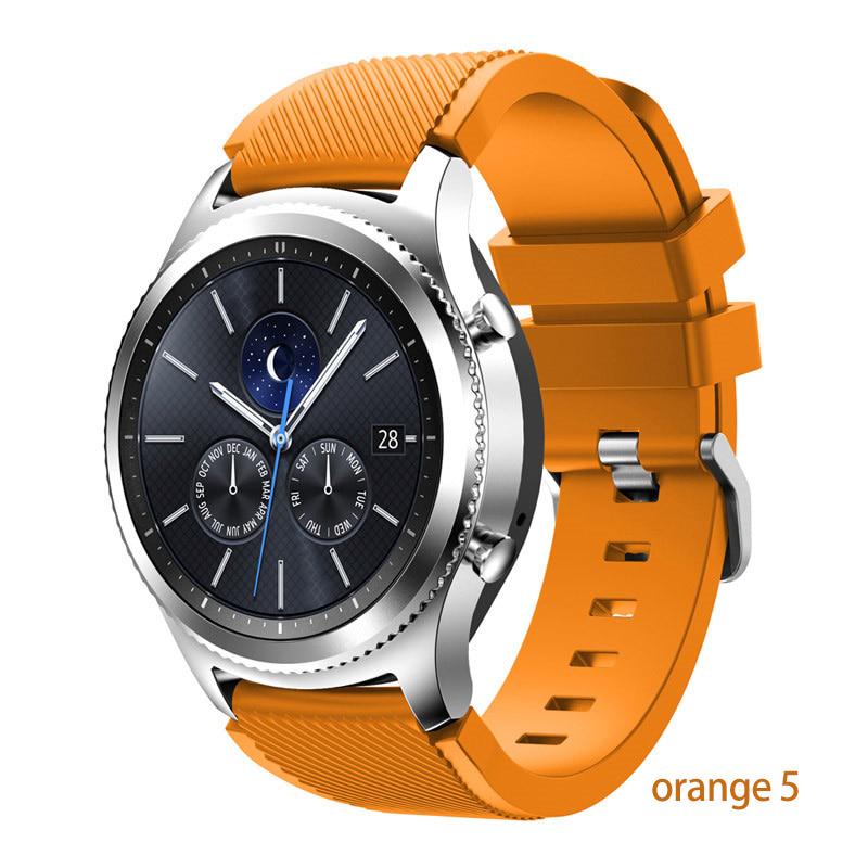 Ремешок 20 мм 22 мм для Samsung Galaxy Watch 4/Classic/46 мм/42 мм/active 2 Gear s3/S2, силиконовый браслет Huawei GT/2/GT2/3 Pro, ремешок