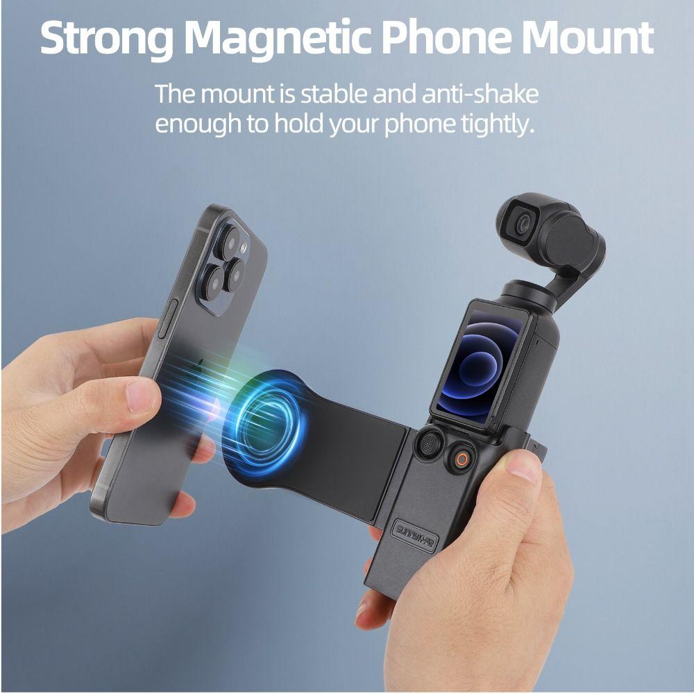 Anti-Drop Expansion Bracket Adapter 2-in-1 Handheld Stand for DJI Osmo Pocket 3 Camera Accessories