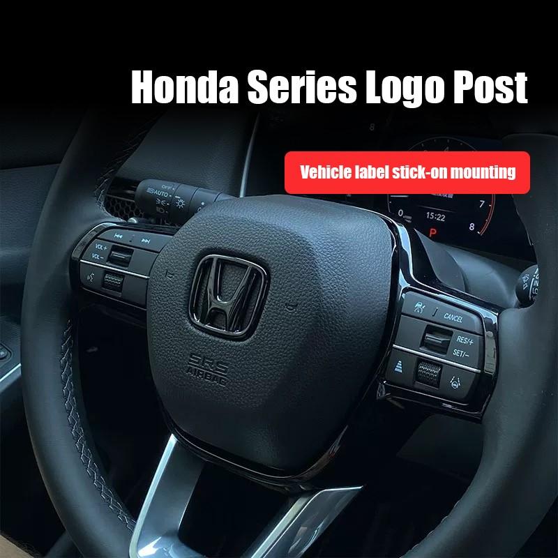 3Pcs ABS Auto Steering Wheel Trunk Emblem Front Grille Logo For Honda Civic 2019 2018 2017 2016 10th generation Styling
