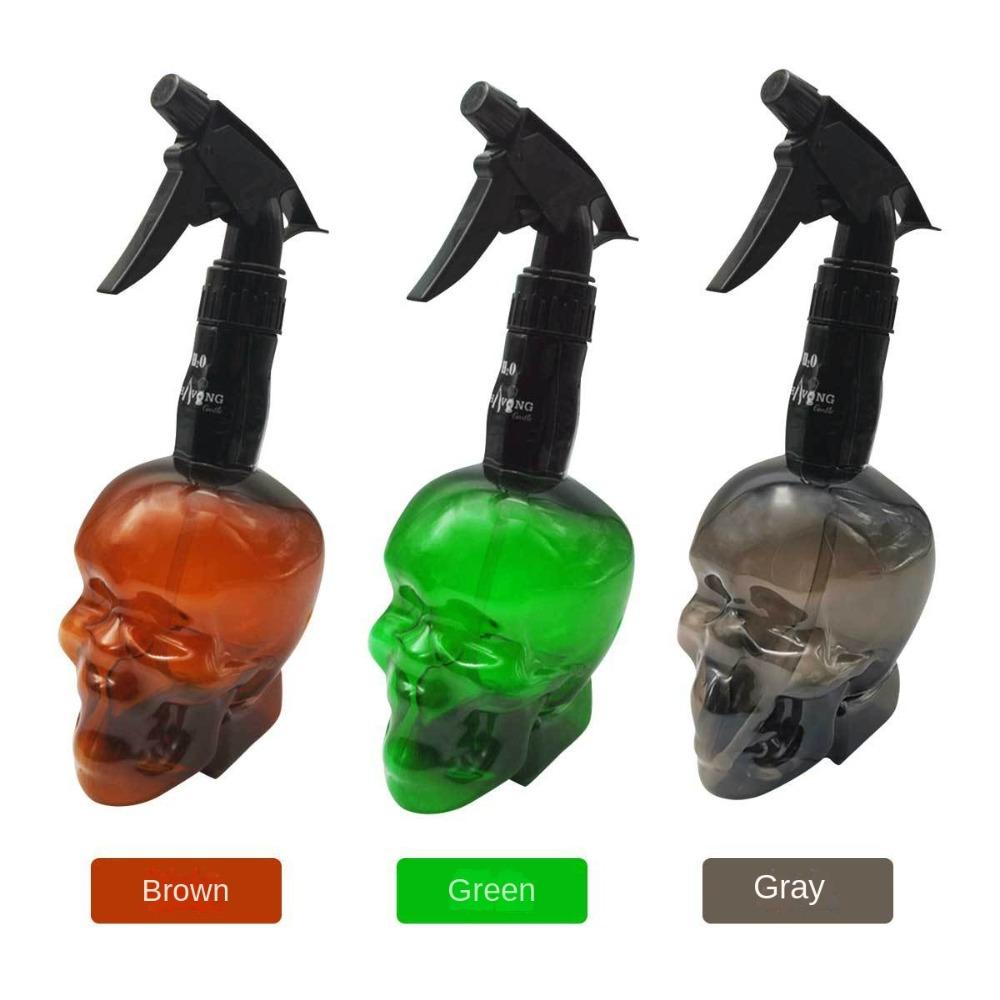 Лейка с рисунком черепа и головы, большая емкость, многоразовые бутылки для парикмахера