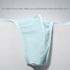 Comfortable Low Waist Men Ice Silk Thongs Underpants Solid Color Men's Panties Underwear T-back Male Briefs Men