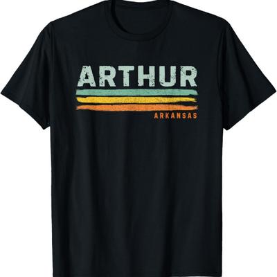 Винтажная футболка с полосками Arthur AR