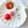 Фруктовая цепочка для телефона брелок сладкое красное яблоко брелок сердце ювелирное изделие подвеска для рюкзака аксессуары для DIY