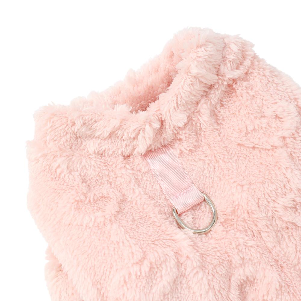 Теплый мягкий комбинезон для собак средних и маленьких размеров с принтом «Кошки любят» и D-образным кольцом, свитер для щенков, плюшевый костюм чихуахуа