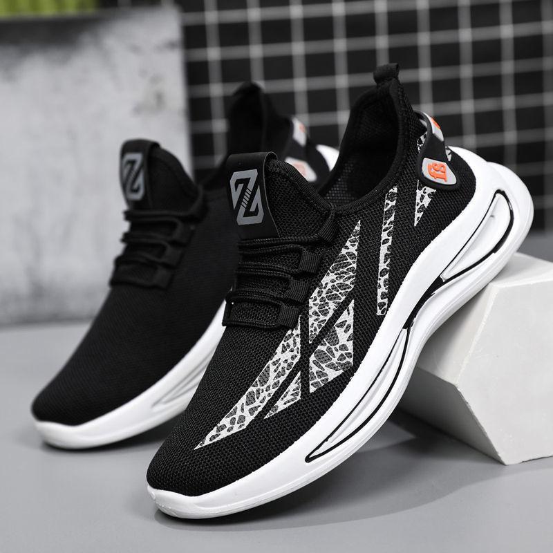 Mens Casual Sneakers Slip On Breathable Shoes Athletic Outdoor Sport Running Shoes Comfortable Walking Training Tennis Shoes
