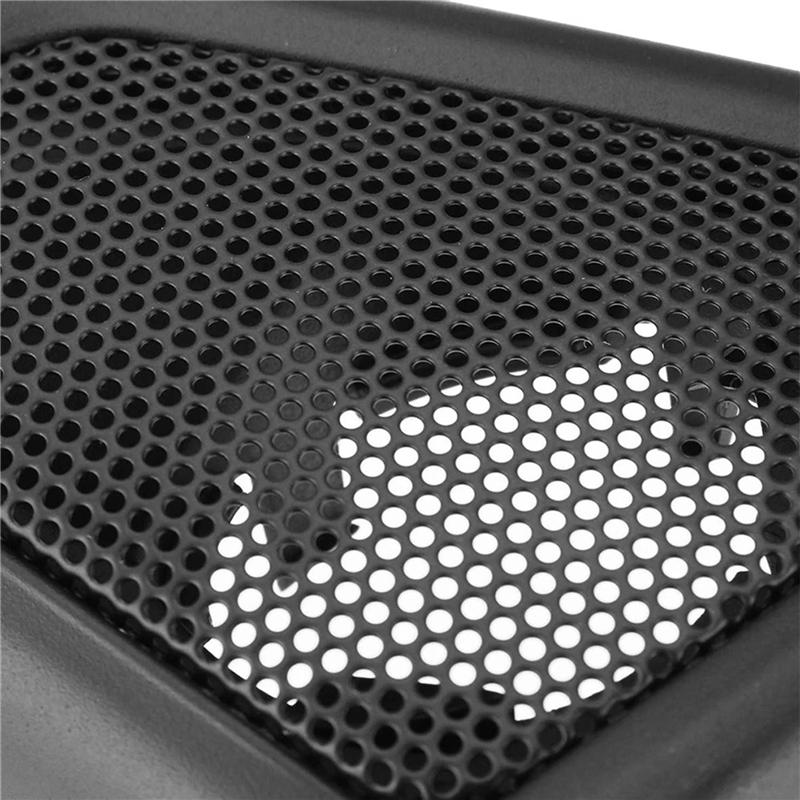 4X Car Door Panel Audio Horn Cover Tweeter Speaker Loudspeaker Cover Trim For-BMW 5 Series 520 523 F10 2010-2014