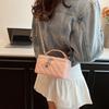 Premium Diamond Portable Chain Bag 2025 Spring and Summer New Versatile Simple Small Square Bag Shoulder Messenger Bag