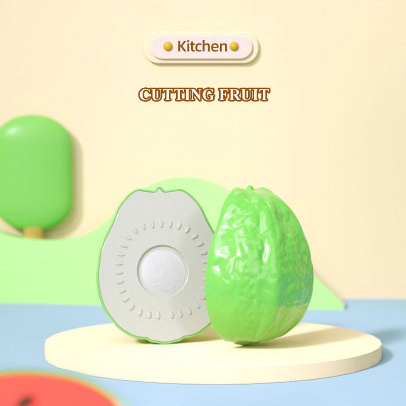 Cutting Play Food Toy for Kids Kitchen Pretend Fruit &Vegetables Accessories Educational Toy Food Kit for Toddler Children Gift