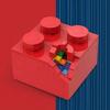 Серия "Креативное веселье" 2x2 Красные Кирпичики Строительный Блок MOC Поврежденный Кирпич Модель Детская Головоломка Сборные Игрушки Подарок на День Рождения Украшение