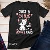 Just A Girl Who Loves Cats Tshirt Cute Cat Lover Gifts Unisex T-shirt