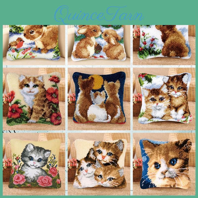 Hook Latch Kit Pillow Rug Foamiran For Needlework Knitted Cushion Canvas Cross Stitch Diy Embroidery Carpet Crocheting Yarn Hook
