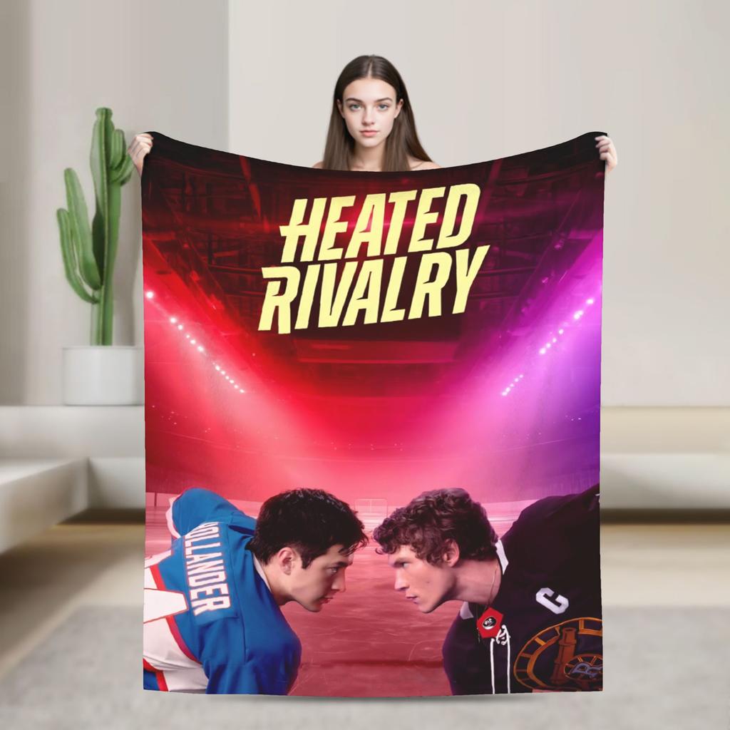 Heated Rivalry My self Portrait common loon Knitted Blanket Coral Fleece Plush Lightweight Thin Throw Blanket for Bed Bed Rug