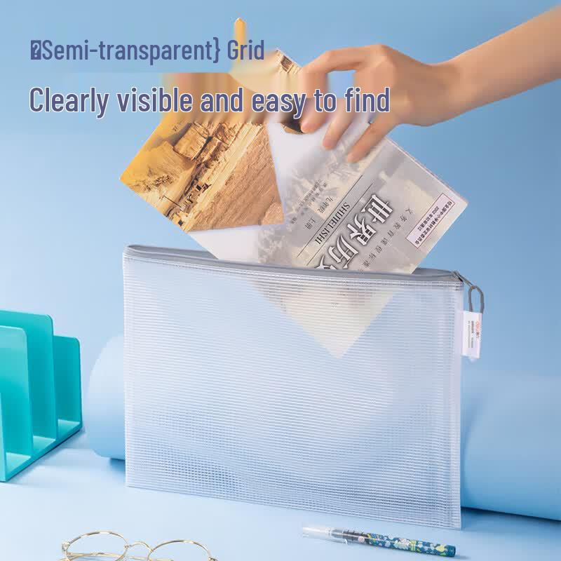 Deli A4 PVC Zipper Bag