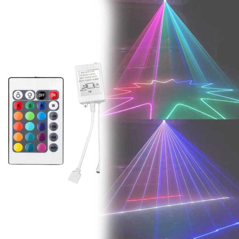 Led Rgb Light Strip Controller With Ir Remote For Home Decor And Dimming