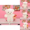 Adorable Plush Teddy Bear Keychain With Pearl For Girls' Backpacks And Bags