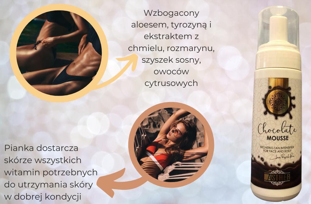 Asther Chocolate Mousse Pianka Do Opalania 150ml