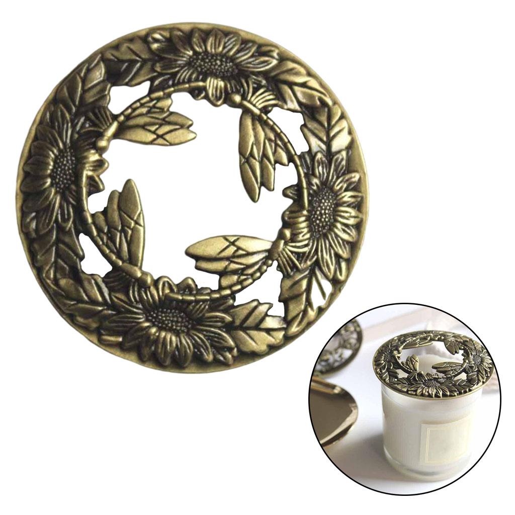 Антикварный стиль банка для свечи крышка топпер крышки равномерно для дома отеля