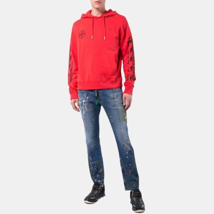 OFF WHITE Толстовка с принтом Diag OMBB034R190030152010