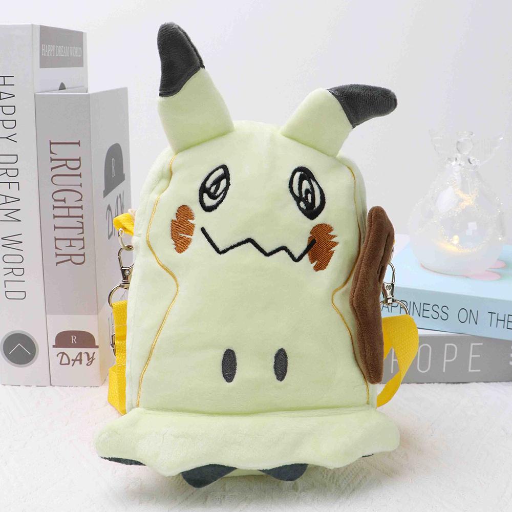 Gengar Lucario Mimikyu Snorlax Plush Shoulder Bags Psyduck Rowlet Pikachu Toys Kawaii Anime Peluche Dolls Gifts