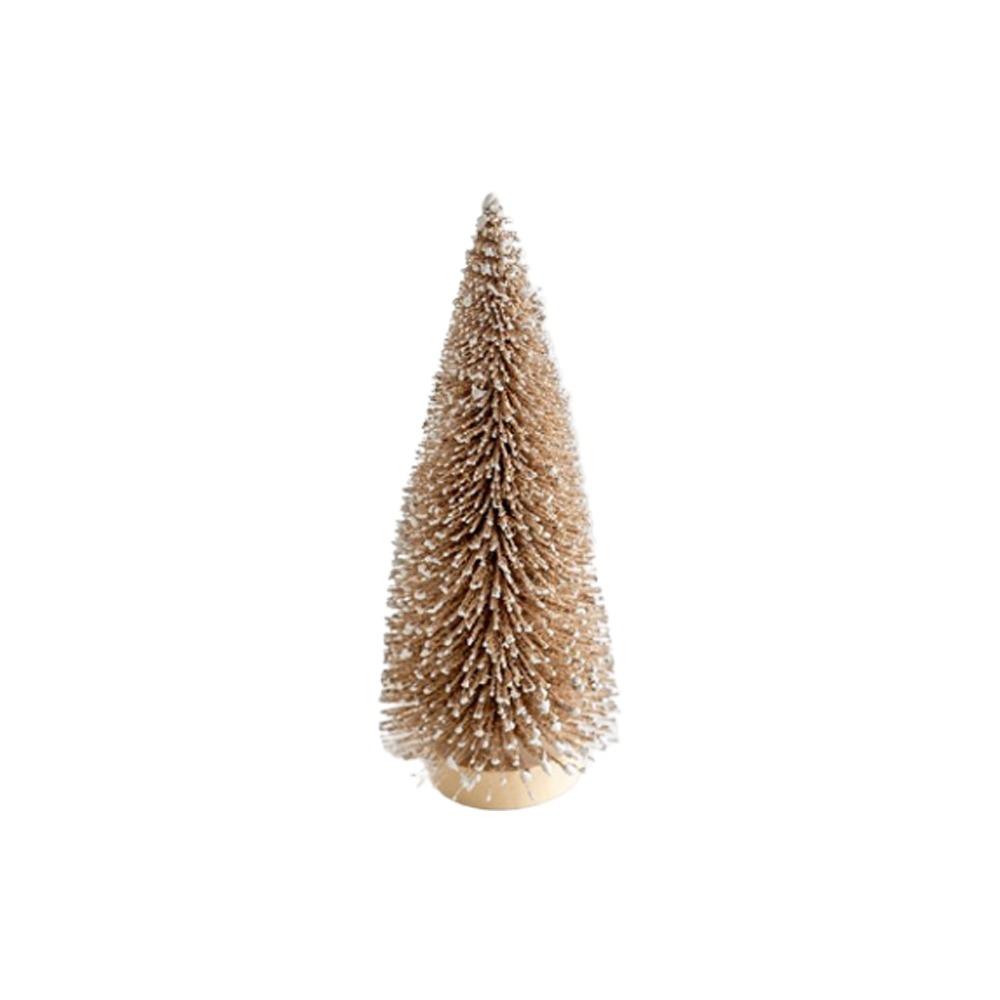 15/20/25cm Christmas Small Snowy Tree Plastic Artificial Pine Tree  Hotel Office Decor